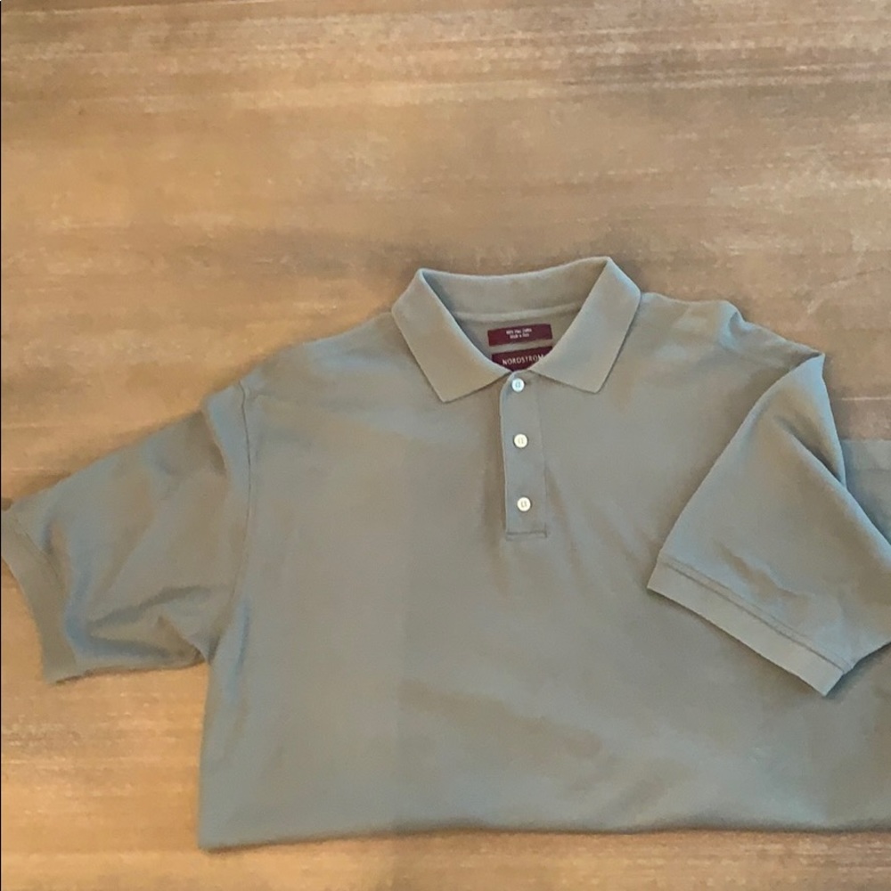 Men’s Nordstrom Sage Green S/Sleeve Polo size L